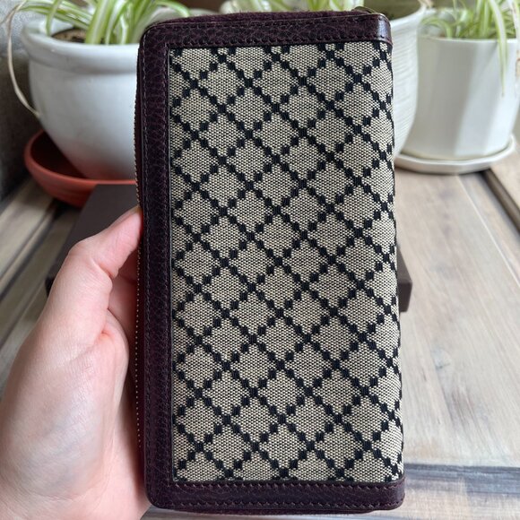 Gucci Diamanté Zip Wallet with Bamboo Zipper Pull - Picture 3 of 14